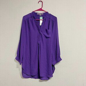 41 Hawthorn Colibri Solid Tab Sleeve Blouse